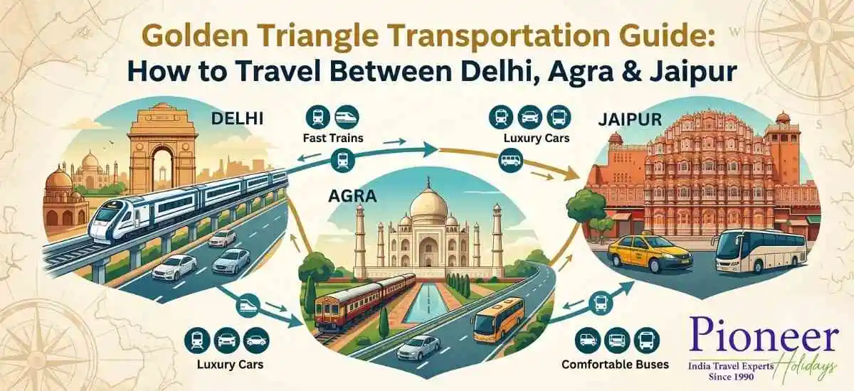 Golden Triangle Transportation Guide: How to Travel Between Delhi, Agra & Jaipur