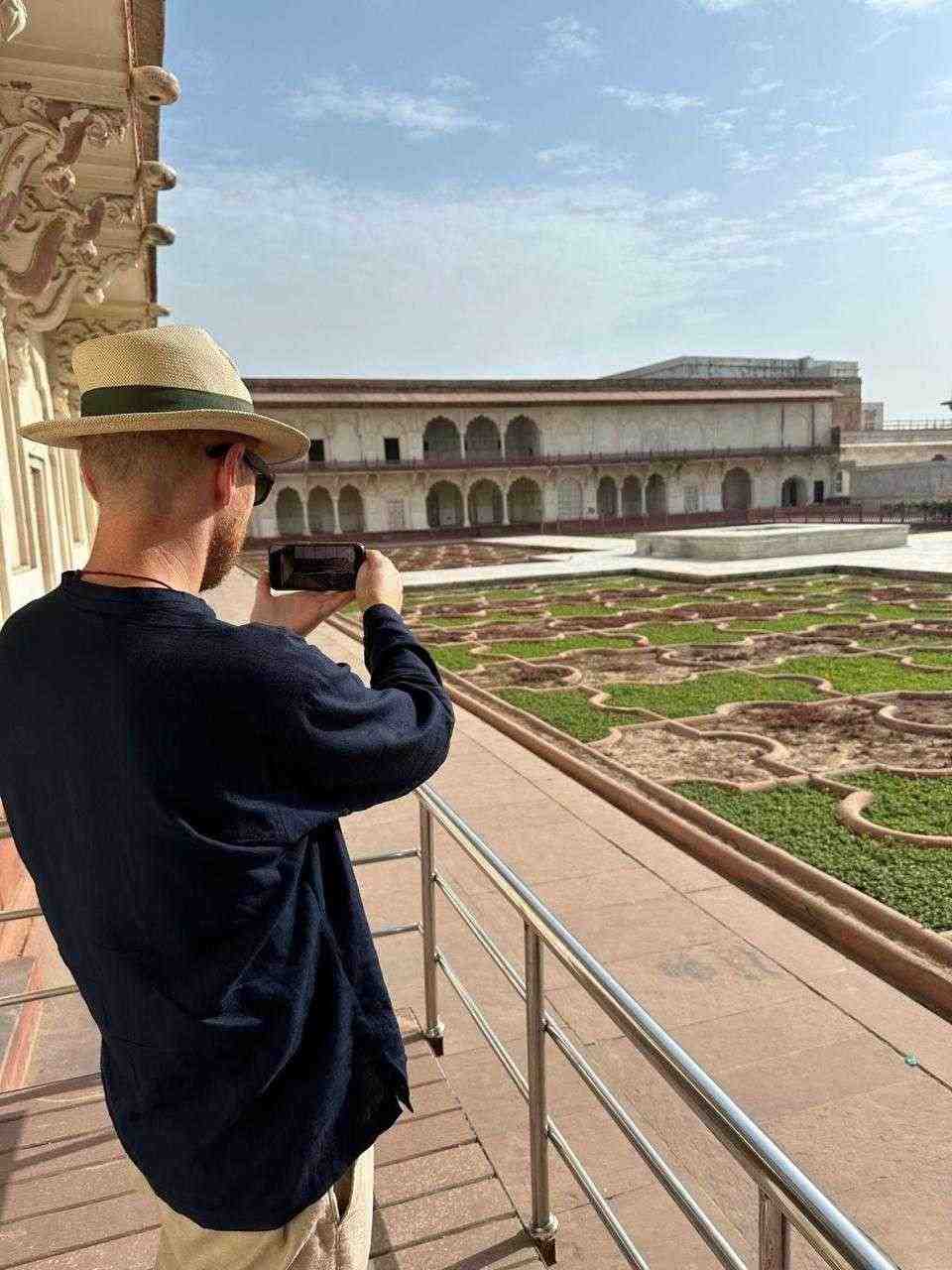 UK traveler visiting Agra