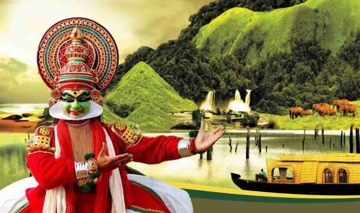 Kathakali cultural performance and Kerala backwaters